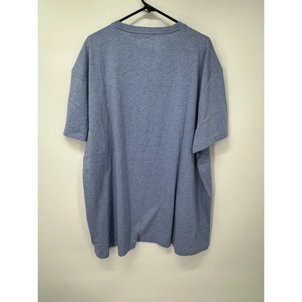 Polo Ralph Lauren Men's Classic Fit Crew Neck T-Shirt XXL‎ Blue Heather Red Pony